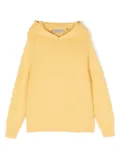 FEAR OF GOD ESSENTIALS KIDS logo-patch knitted hoodie - Yellow