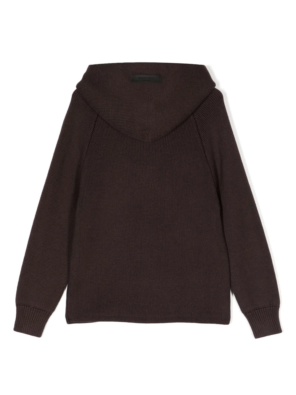 FEAR OF GOD ESSENTIALS KIDS Hoodie van katoenmix Bruin