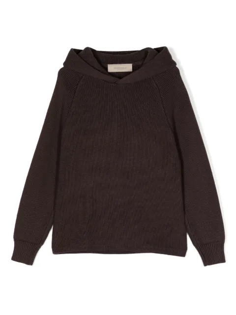 FEAR OF GOD ESSENTIALS KIDS cable-knit cotton-blend hoodie