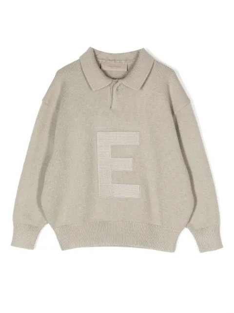 FEAR OF GOD ESSENTIALS KIDS Polo con applicazione