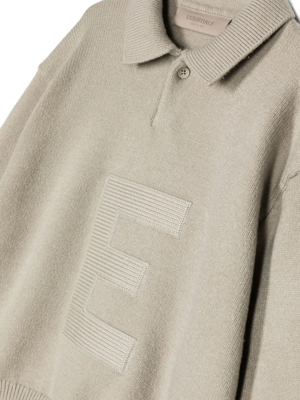 FEAR OF GOD ESSENTIALS KIDS Poloshirt met logopatch Groen