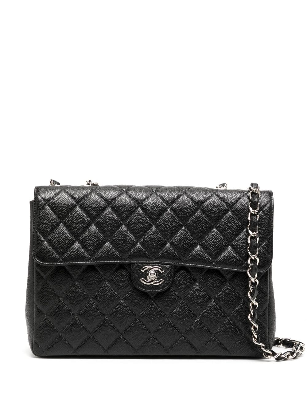 Chanel Pre-owned Classic Flap Jumbo Shoulder Bag - Black