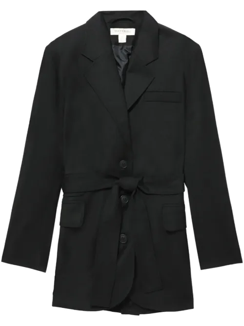 Blazer boutonné à taille ceinturée - Materiel - Modalova