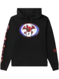 99% Is graphic-print cotton hoodie - Black