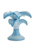 Les-Ottomans Palm Trees ceramic candleholder (15cm) - Blue
