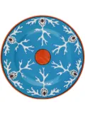 Pinto Paris Lagon coral-print dinner plate - Blue
