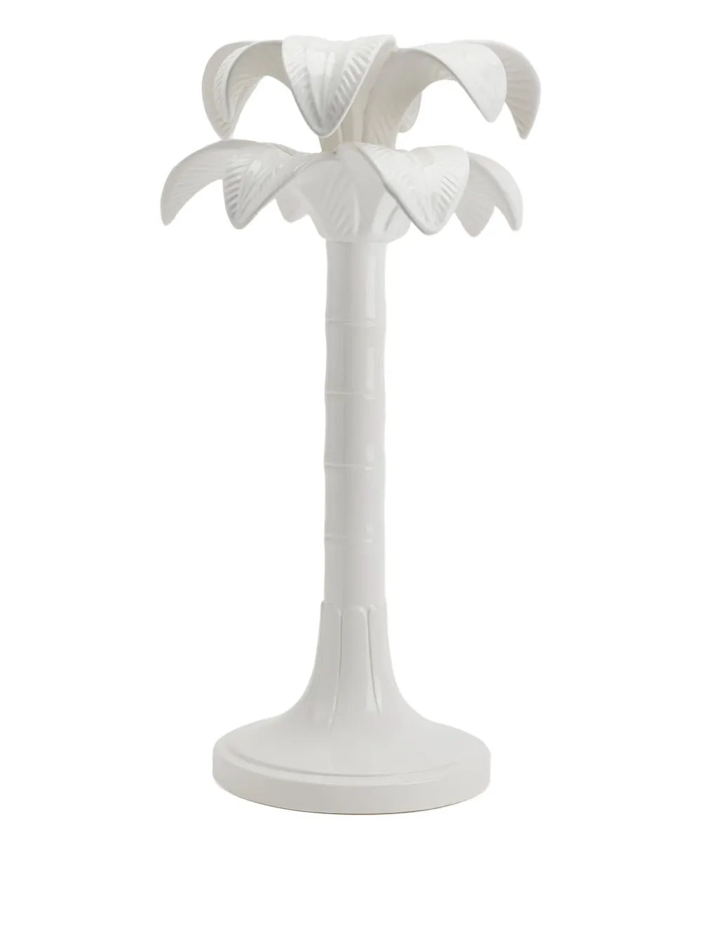 Les-Ottomans Palm Trees candleholder (20cm) | White | Image 1