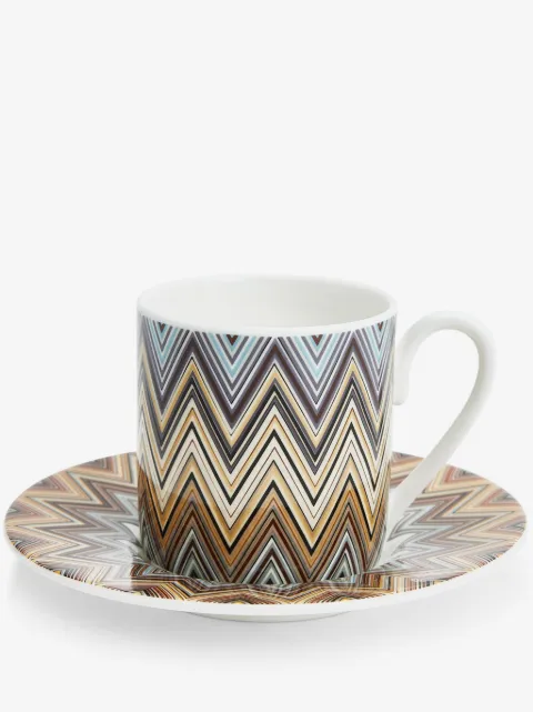 Missoni Home Jarris porcelain coffee cups and saucers (set of six)