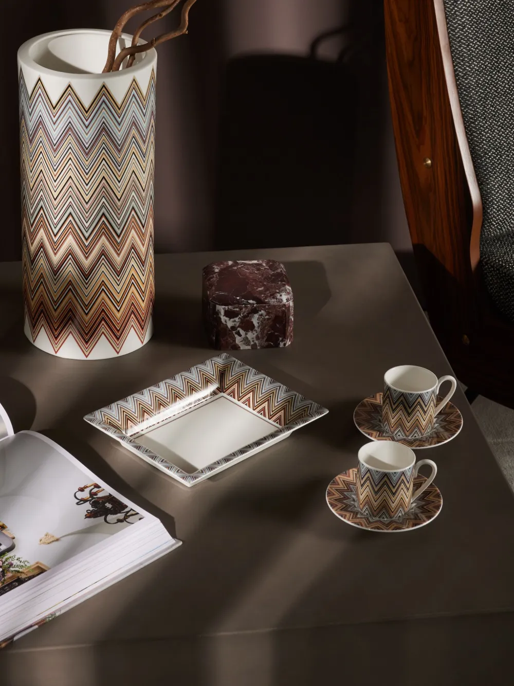 Missoni Zig Zag Jarris Trinket Tray In White