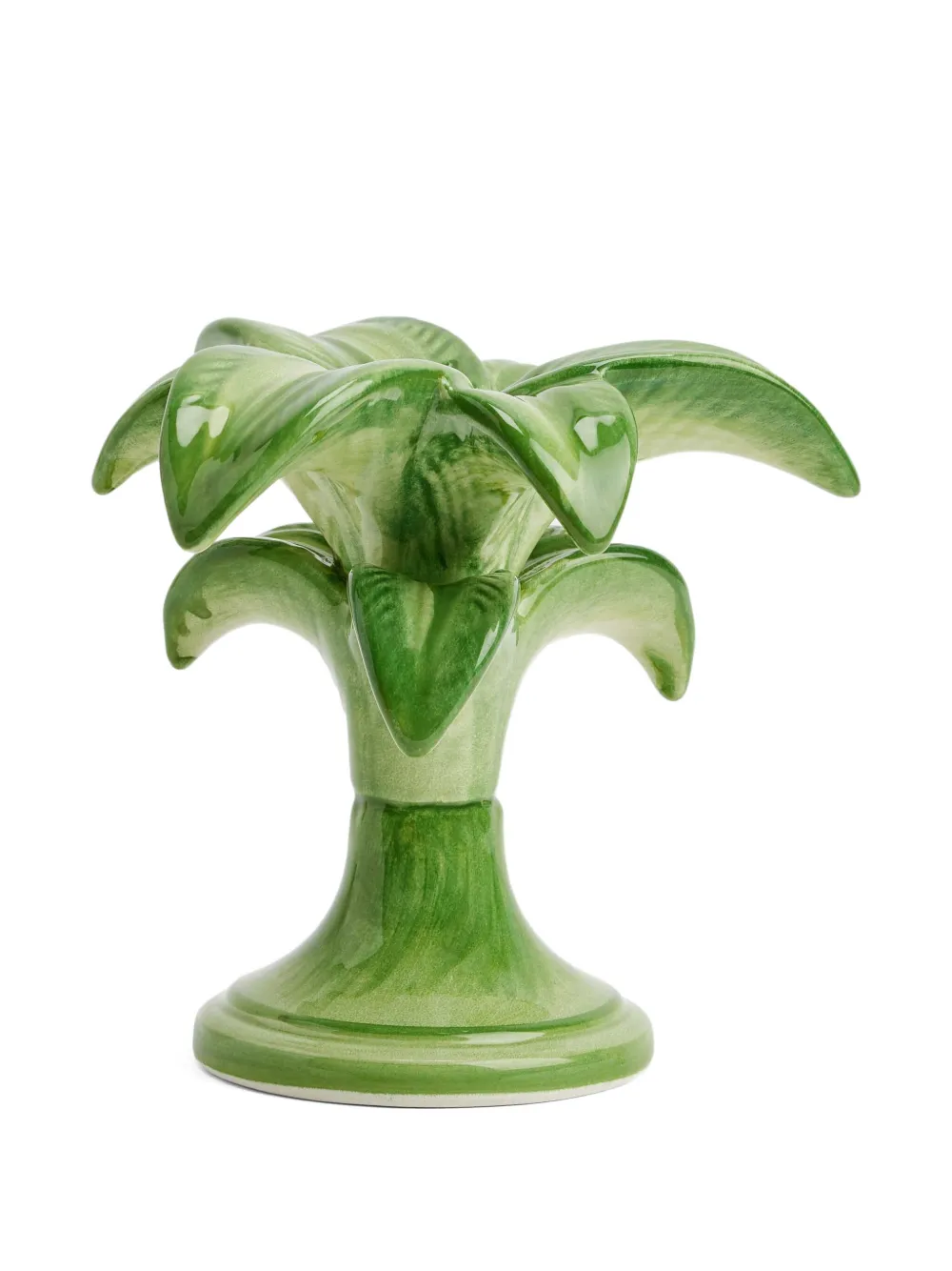 Les-Ottomans palm tree candle holder | Green | Image 1
