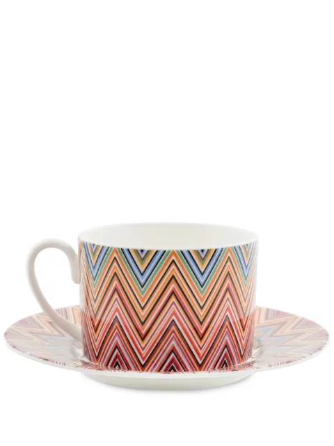 Missoni Home Jarris tea cup and saucer (set of six)