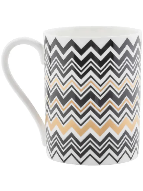Missoni Home "taza de porcelana con motivo en zigzag de 7,5cm"