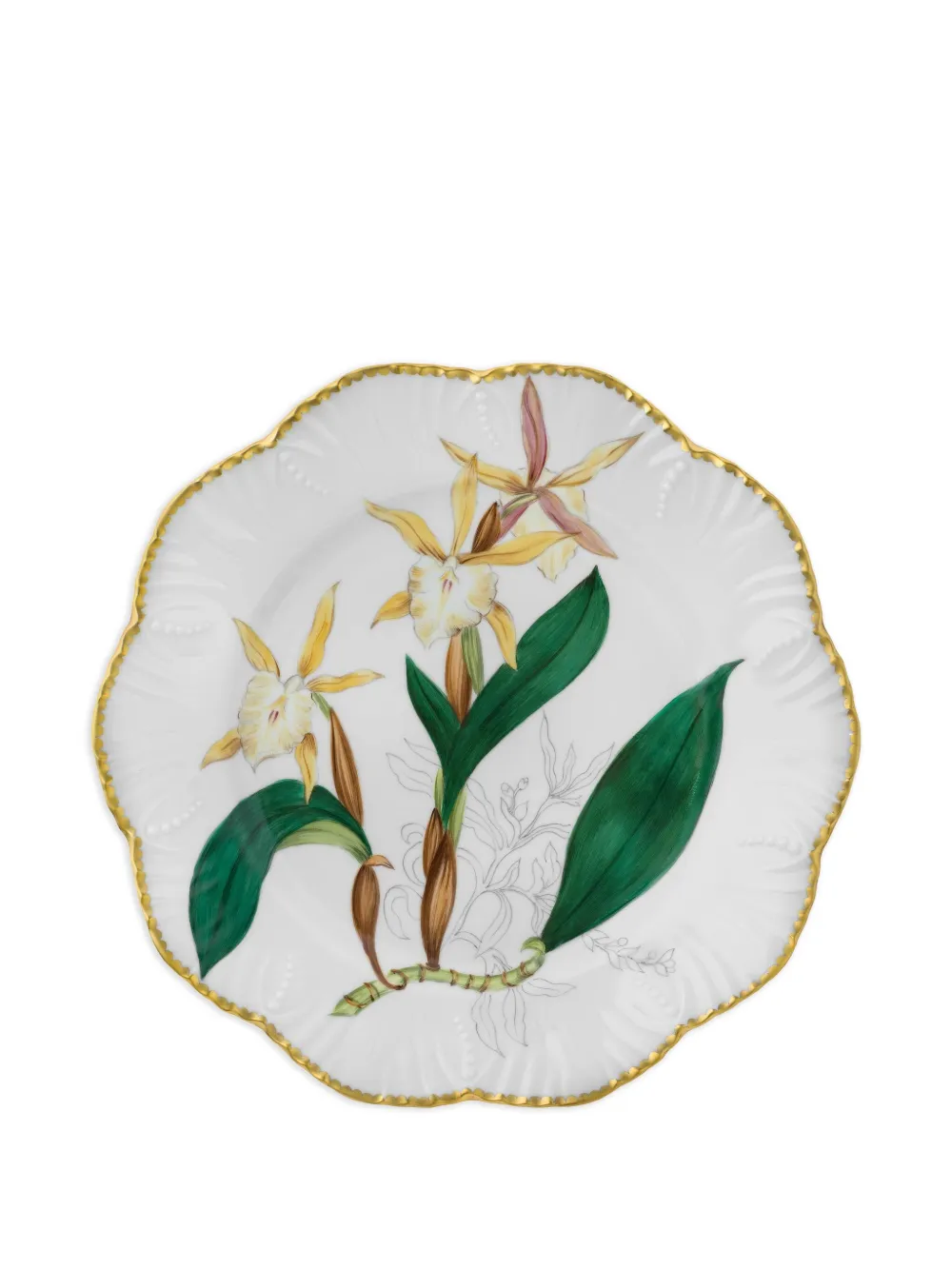 Pinto Paris Histoires D'orchidees dinner plate (26cm) | White | Image 1