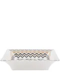 Missoni Home zigzag-print porcelain trinket tray - Gold