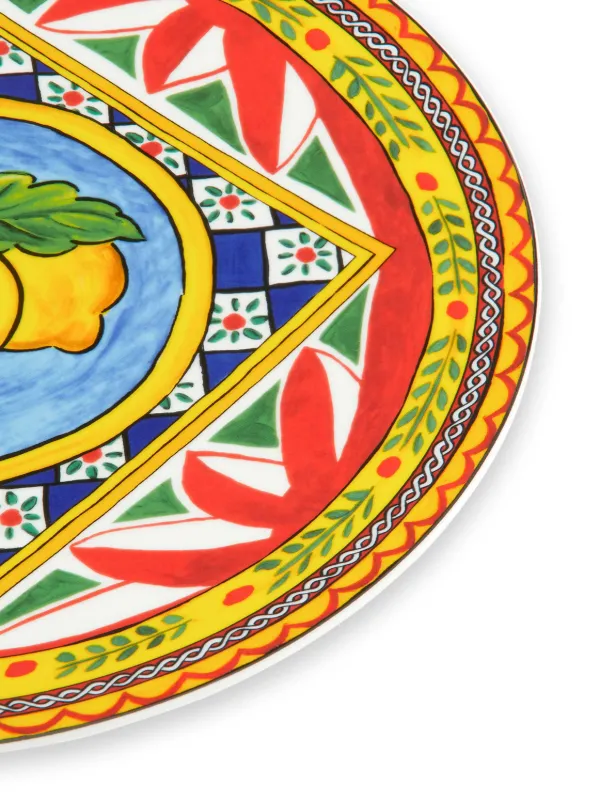 Dolce & Gabbana Carretto Siciliano プレート | イエロー | FARFETCH JP 