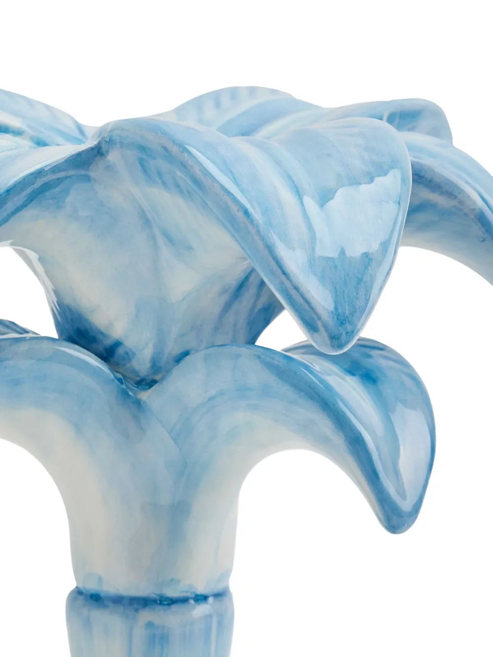 Les-Ottomans Palm Trees ceramic candleholder (25cm) - Blauw