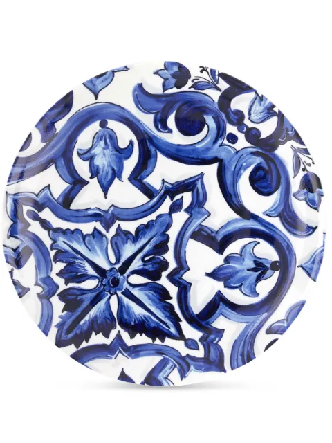 Dolce & Gabbana assiette en porcelaine imprimée