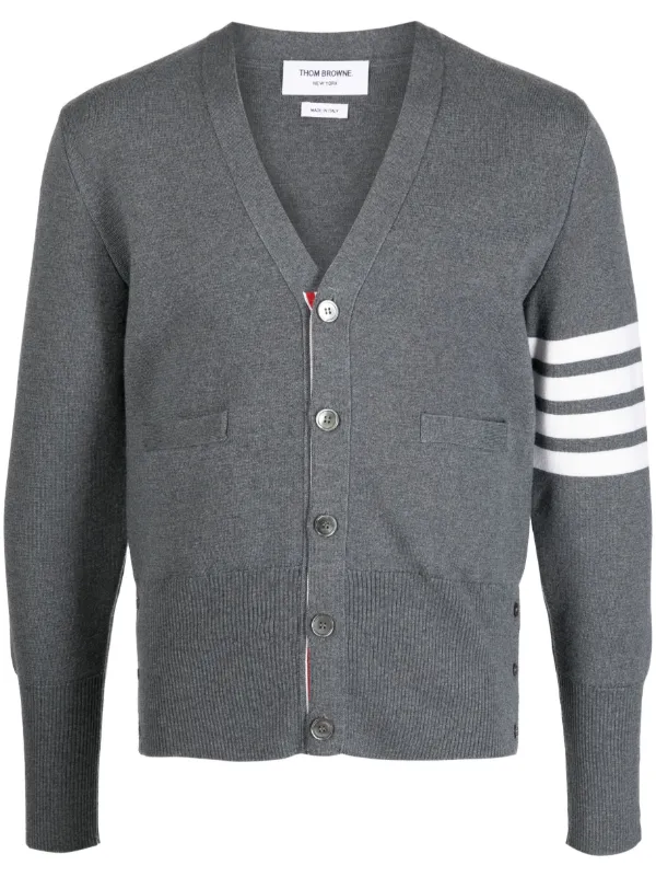Thom Browne 4BAR Milano Stitch カーディガン | グレー | FARFETCH JP