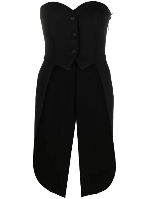 Moschino Blusa de lã virgem assimétrica