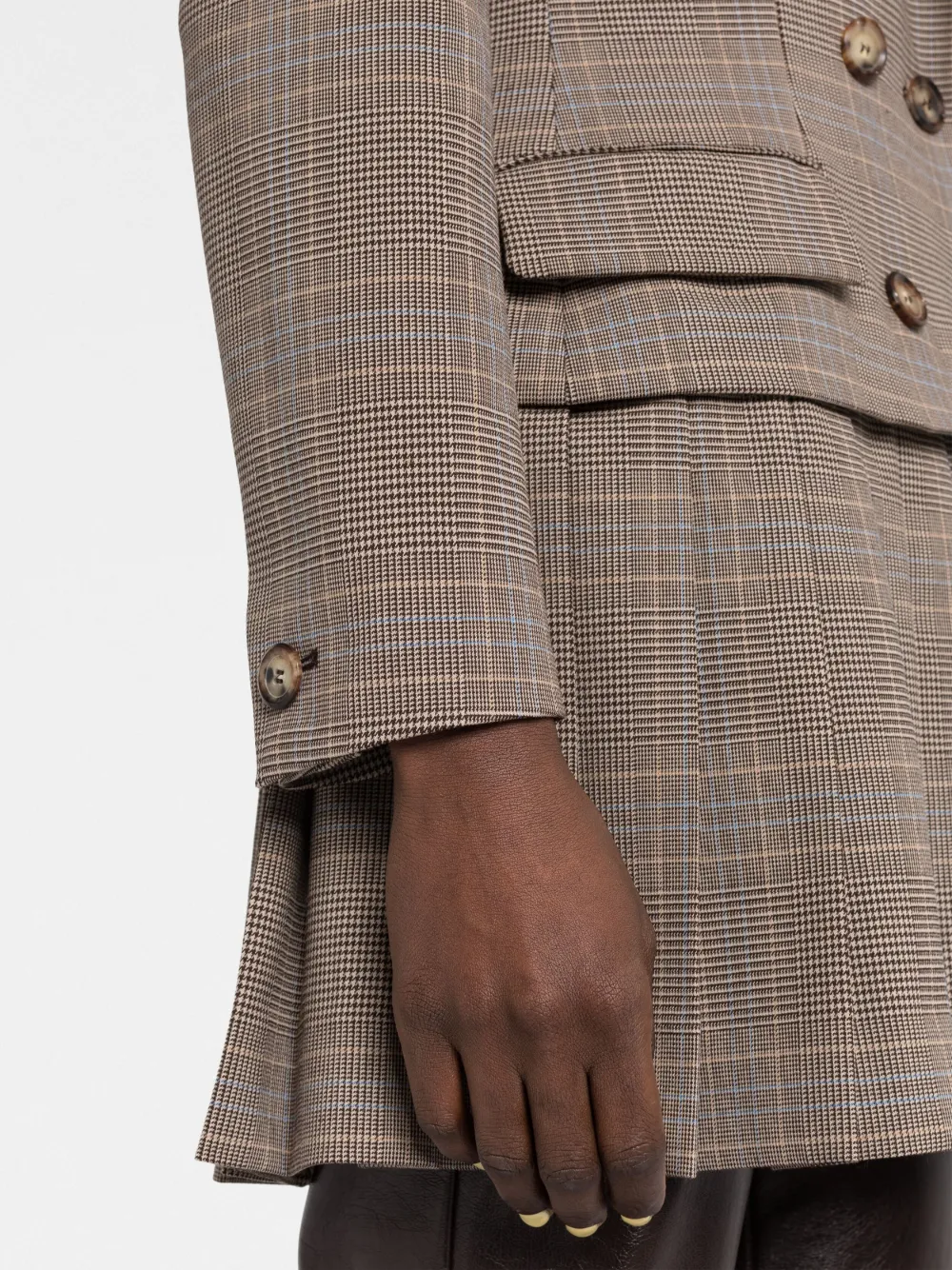 Moschino Blazer met geplooid detail Bruin