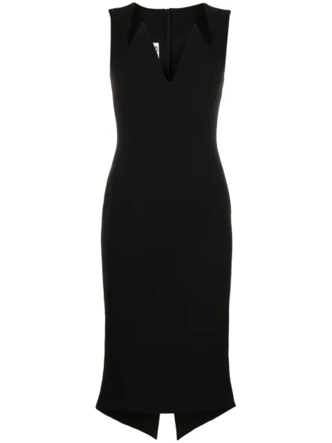 Moschino V-neck midi dress