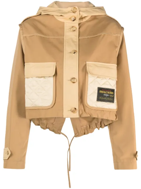 Moschino cropped hooded jacket