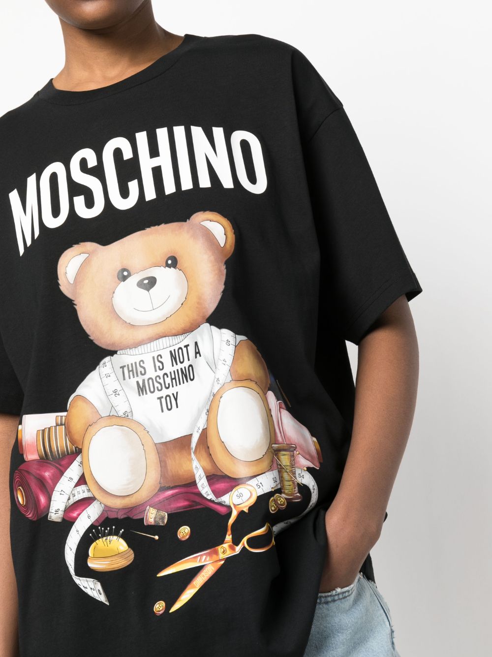 即納正規品 MOSCHINO - MOSCHINO KIDS ロゴ サングラスTシャツ 白 14Y