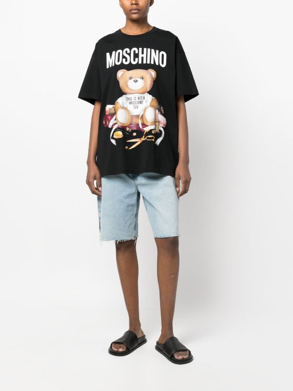 Moschino monogram-print Denim Shirt - Farfetch