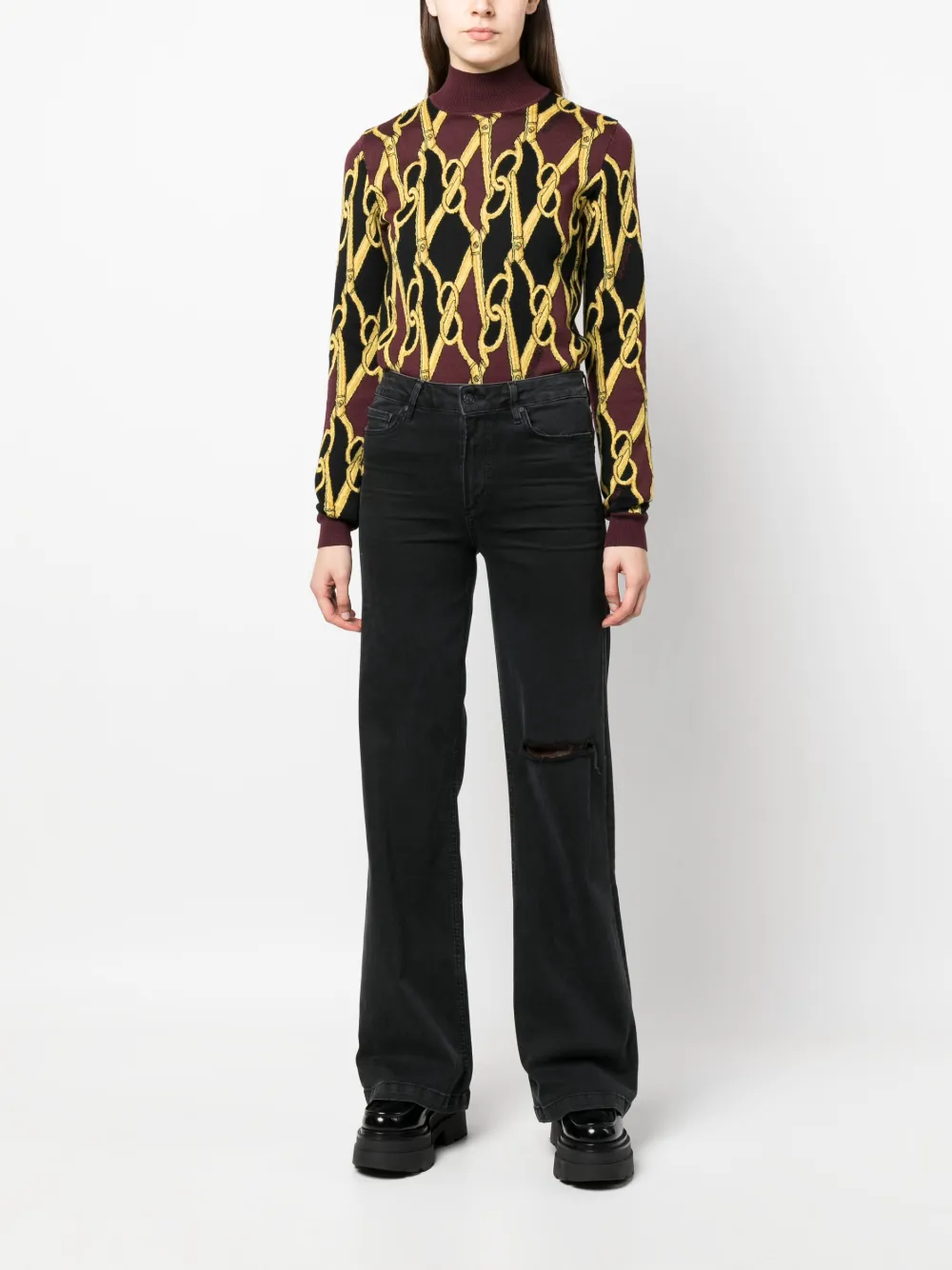 Moschino Wollen trui - Rood