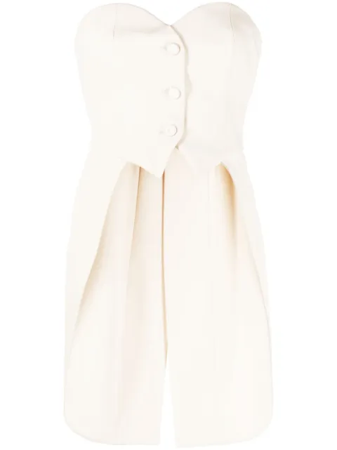 Moschino asymmetric virgin-wool top