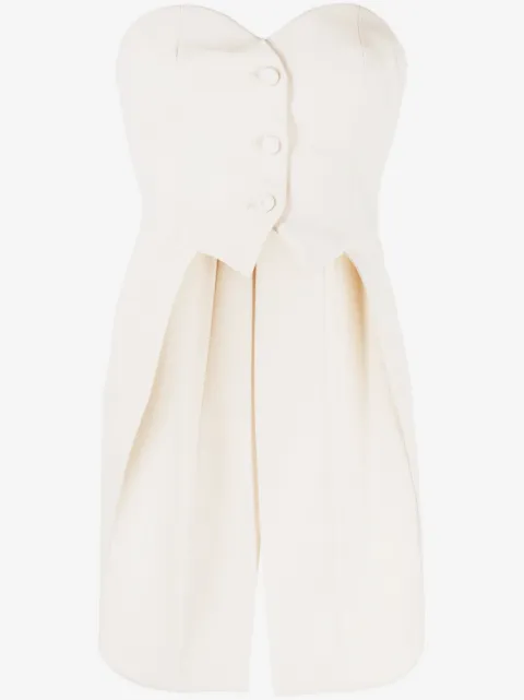 Moschino asymmetric virgin-wool top