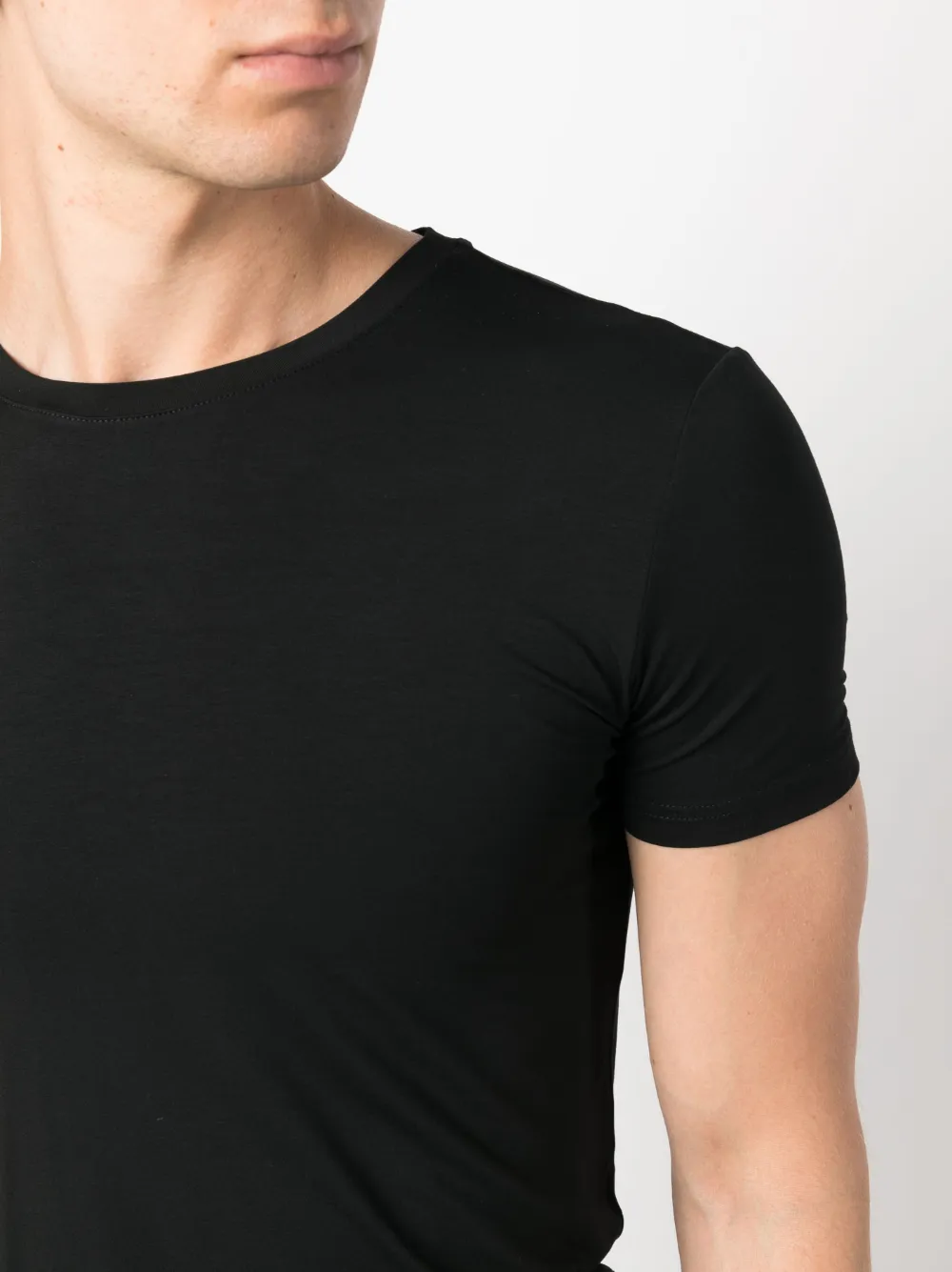 【関税&送料込】ZEGNA T-shirts and Polos Black Zegna logo-print Cotton T-shirt | Black | FARFETCH JO