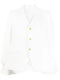Comme des Garçons Homme Plus single-breasted blazer - White
