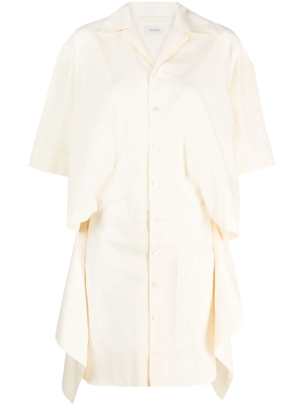 ワンピース Lemaire Camp Collar Wrap Shirt Dress DR1006 LEMAIRE Wrap-effect cotton-poplin midi shirt dress | NET-A