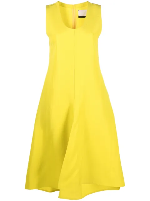 Calcaterra vestido midi con cuello redondo