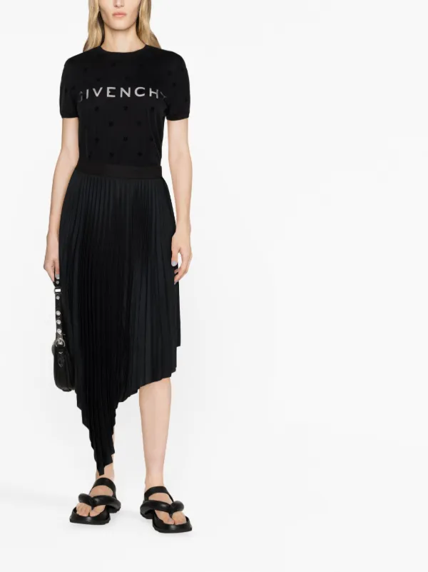 【送料&関税込】Givenchy Top With Logo-shaped AppliquAC GIVENCHY Logo Embroidery Sleeveless Shirt Size M(K-133843
