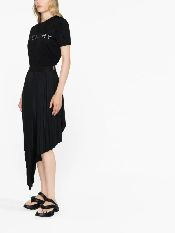 Givenchy logo-print layered-effect T-shirt | Black | FARFETCH