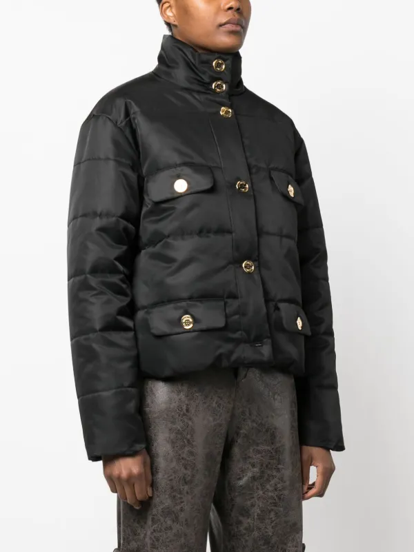 Button up cheap puffer jacket