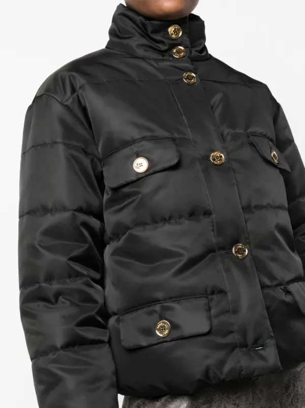 アウターその他 MOSCHINO Logo button down jacket Black Moschino Black Logo button jacket for Women Online USA at