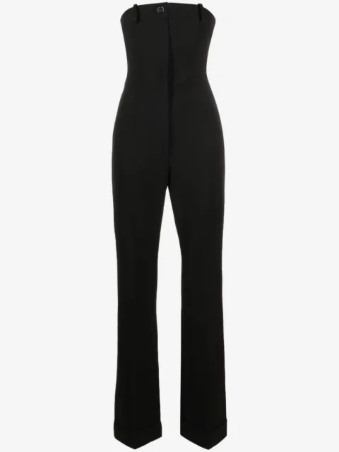 Moschino jumpsuit con diseño strapless 