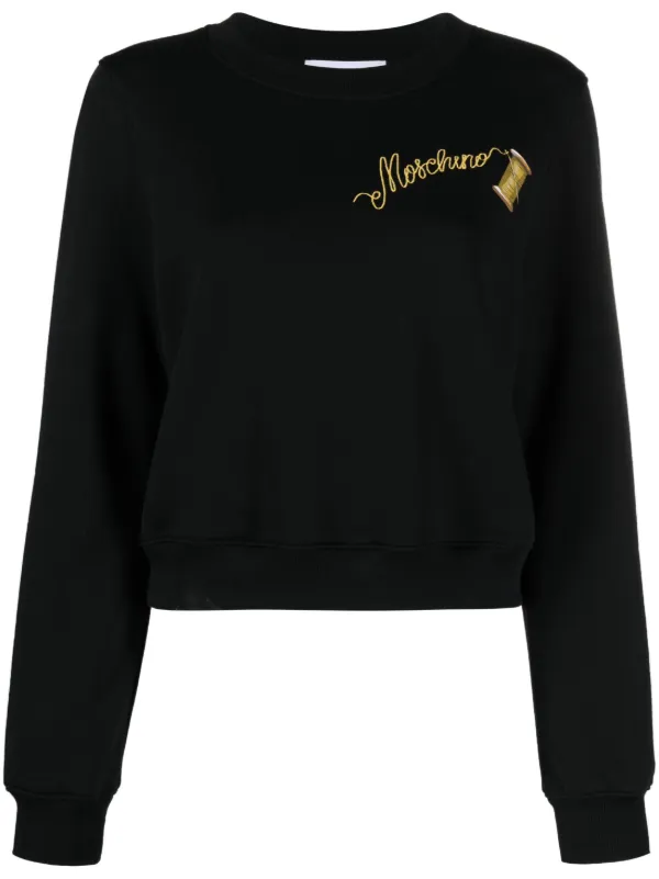 Love moschino sweatshirt black hotsell