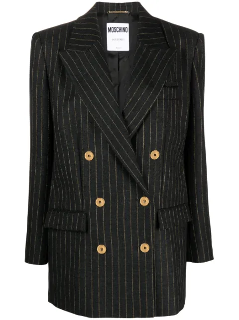 Moschino pinstripe wool double-breasted blazer
