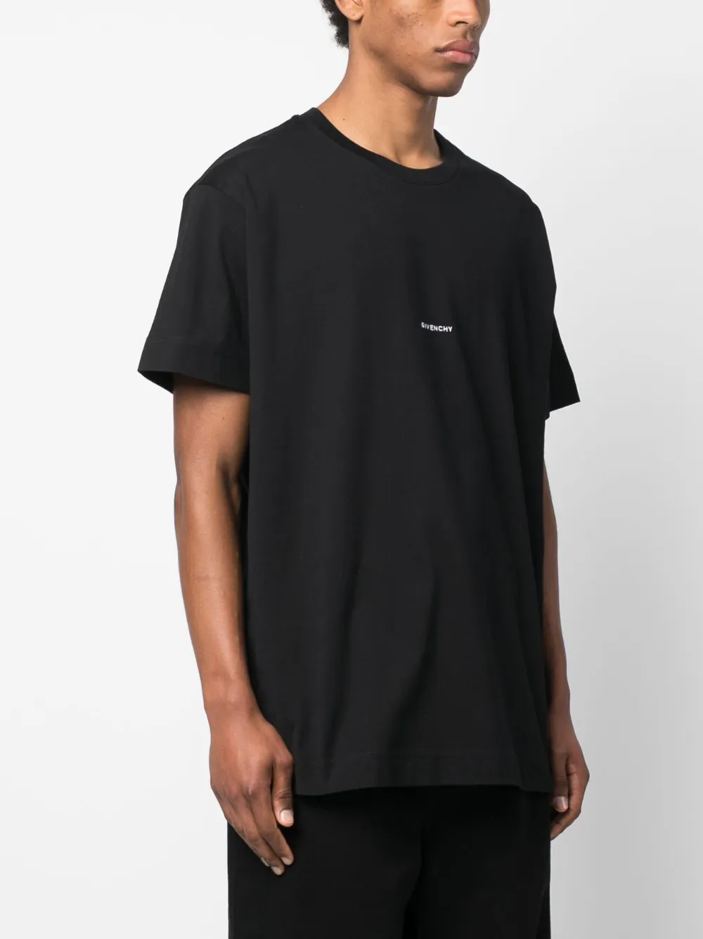 Givenchy T-shirt met logo Zwart