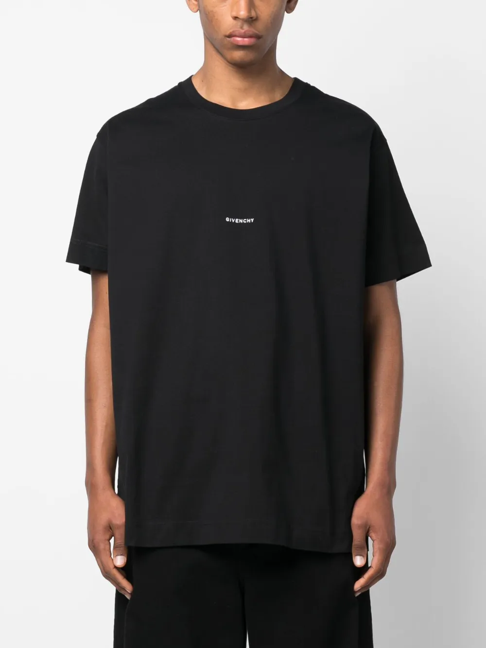 Givenchy T-shirt met logo Zwart