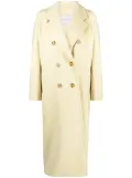 Max Mara double-breasted wool-blend coat - Yellow