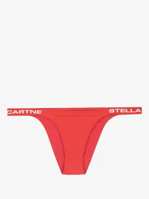 Stella McCartney logo-print bikini bottoms