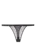 Stella McCartney logo-print string thong - Black