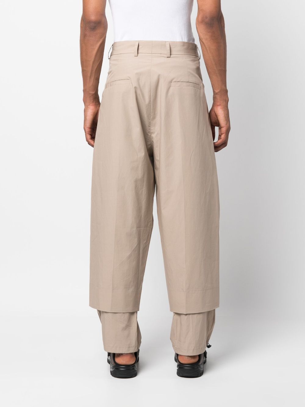 Shop Craig Green Tailored Cropped Trousers In Nude