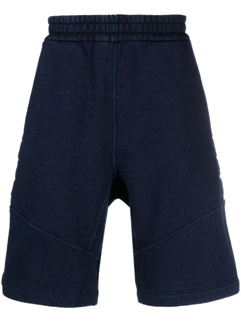 FENDI embossed-monogram denim shorts