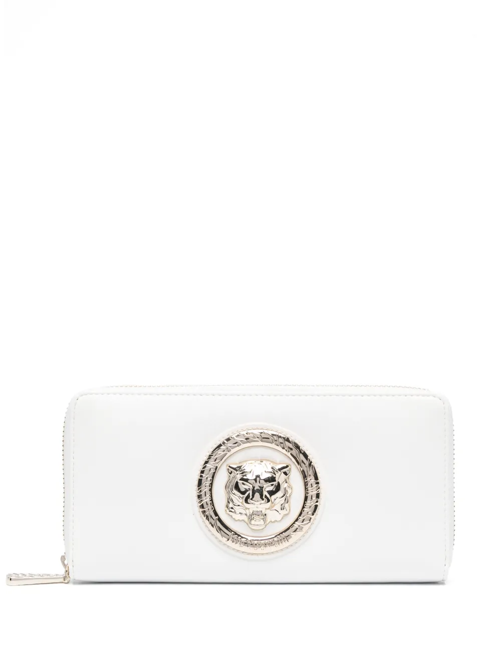 Just Cavalli Logo-plaque Wallet In White